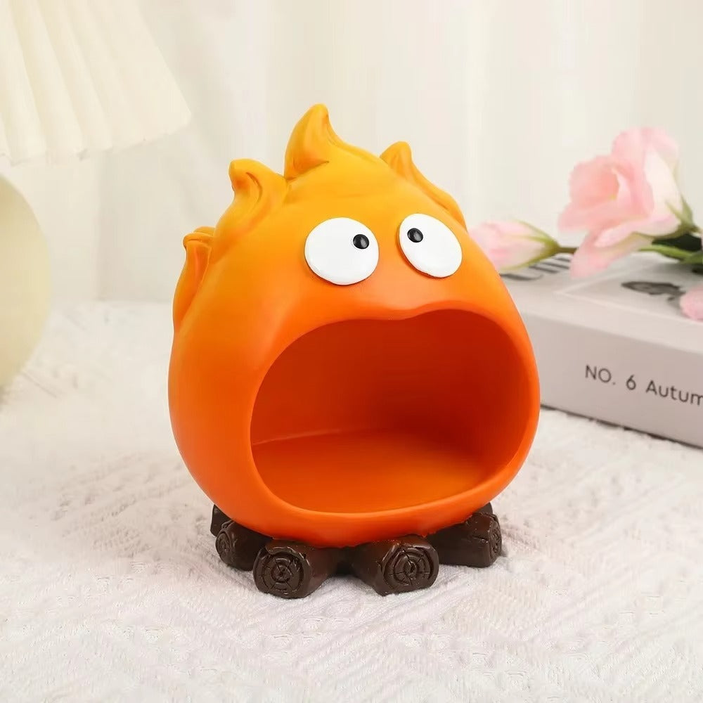Calcifer Fire Desktop Decoration Tray – Key & Snack Organizer
