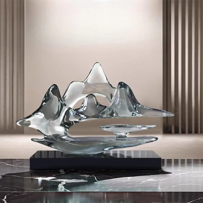 Creative Resin Statue Wine Rack – Modern Sculpture for Home Decor