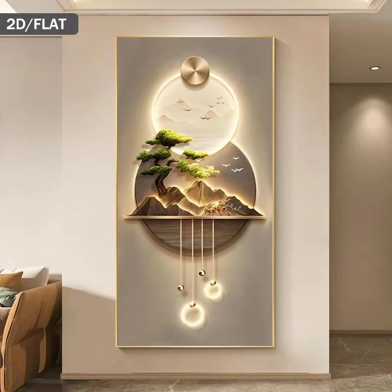 Abstract Frameless Wall Painting for Living Room & Bedroom