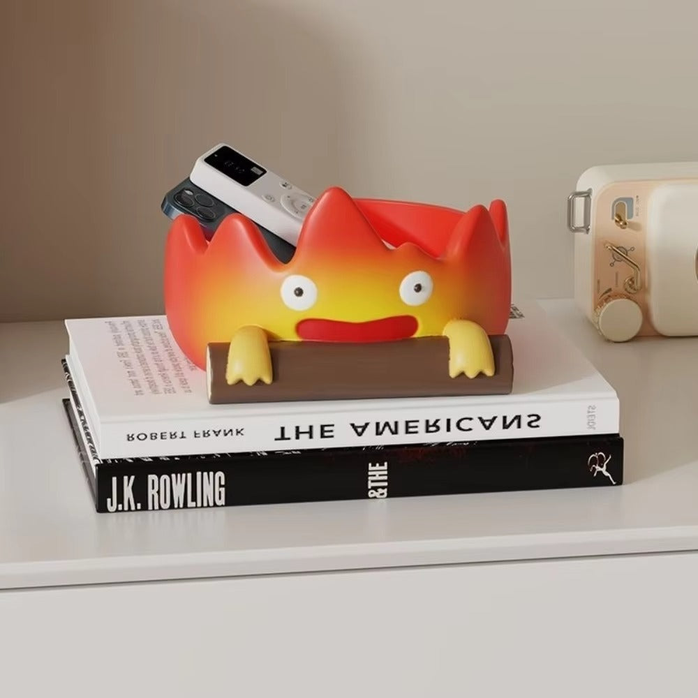 Calcifer Fire Desktop Decoration Tray – Key & Snack Organizer
