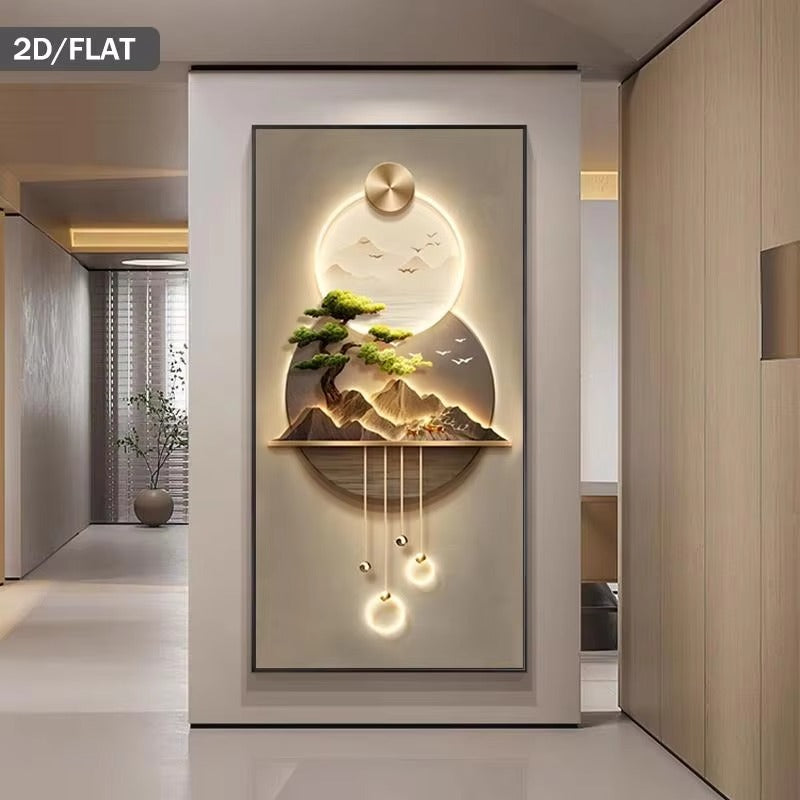 Abstract Frameless Wall Painting for Living Room & Bedroom