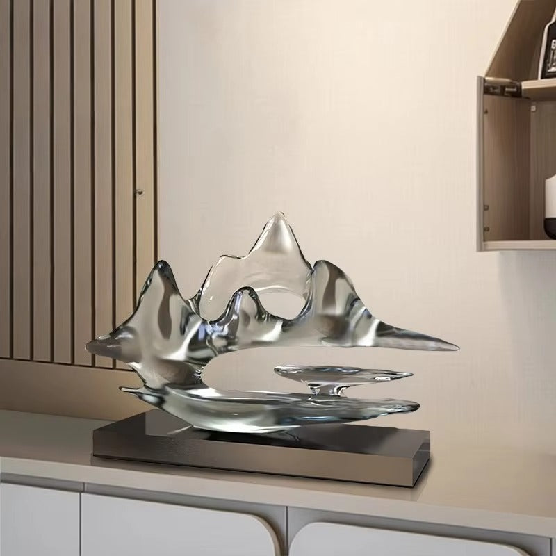 Creative Resin Statue Wine Rack – Modern Sculpture for Home Decor