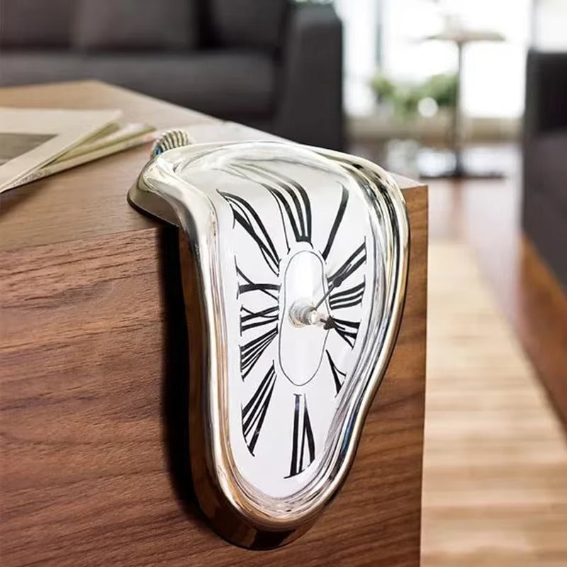 Surreal Melting Dali Style Wall Clock – Unique Home and Garden Decor