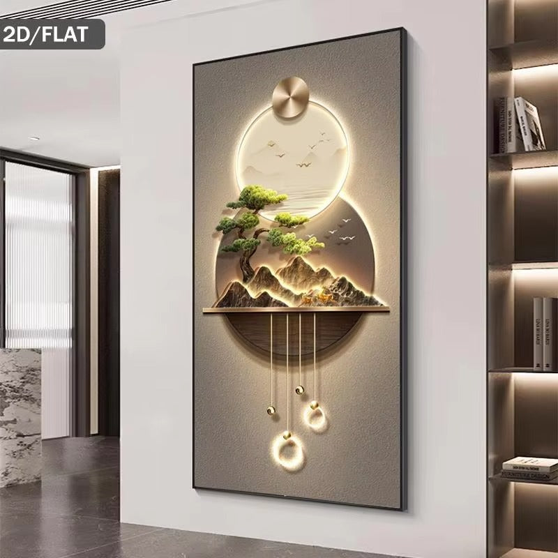 Abstract Frameless Wall Painting for Living Room & Bedroom