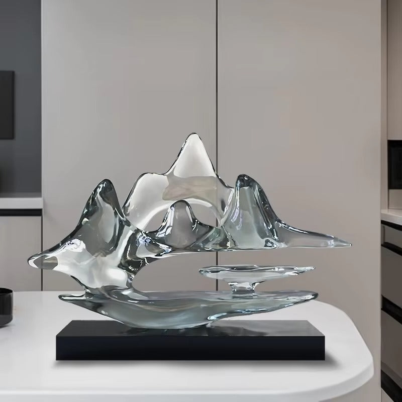 Creative Resin Statue Wine Rack – Modern Sculpture for Home Decor