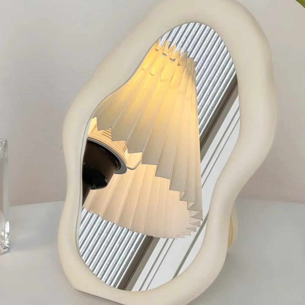 Cream Style Cloud Shaped Makeup Mirror – Decorative Standing Dresser Mirror