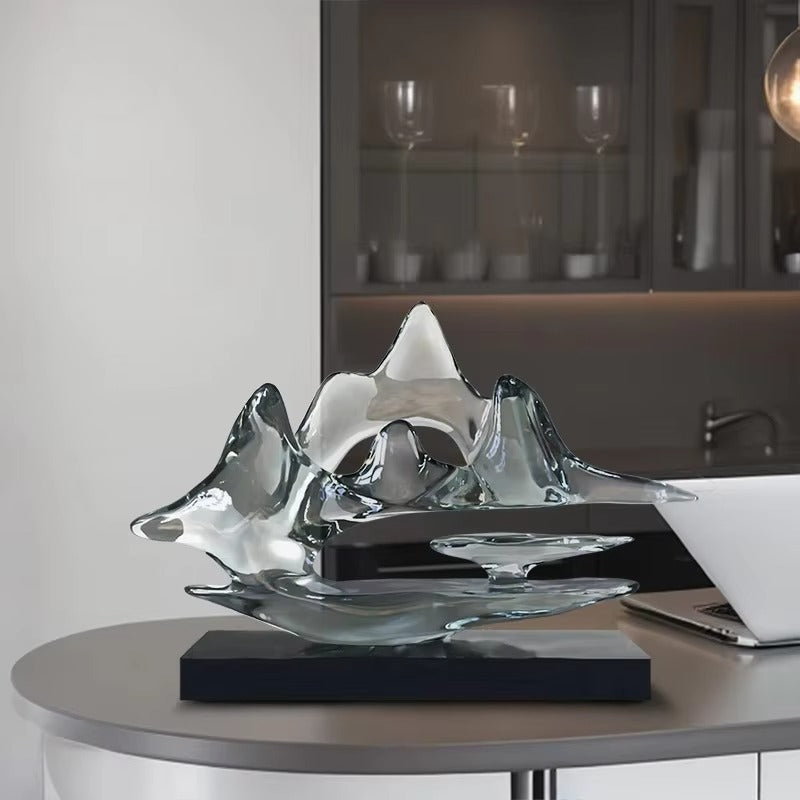 Creative Resin Statue Wine Rack – Modern Sculpture for Home Decor