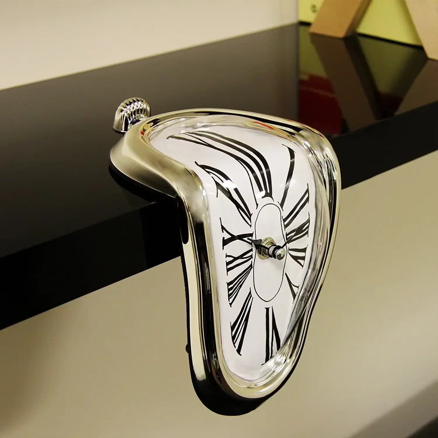 Surreal Melting Dali Style Wall Clock – Unique Home and Garden Decor