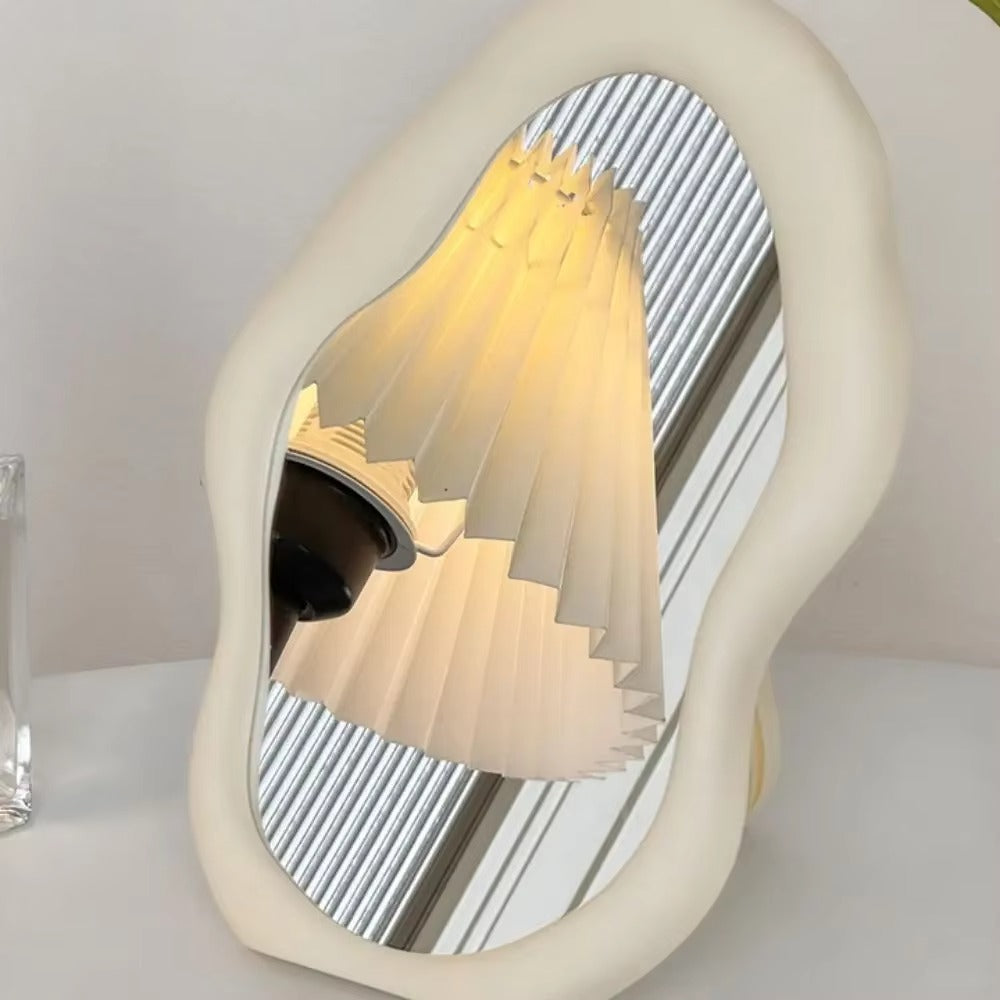 Cream Style Cloud Shaped Makeup Mirror – Decorative Standing Dresser Mirror