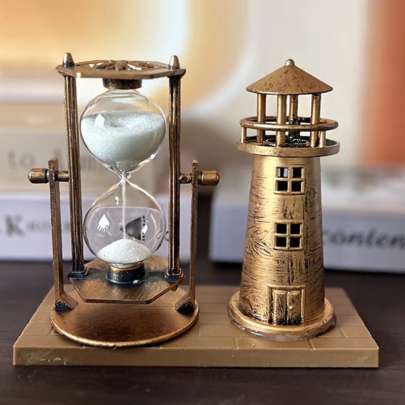 Retro Ferris Wheel Quicksand Hourglass – Creative Student Gift for Desk