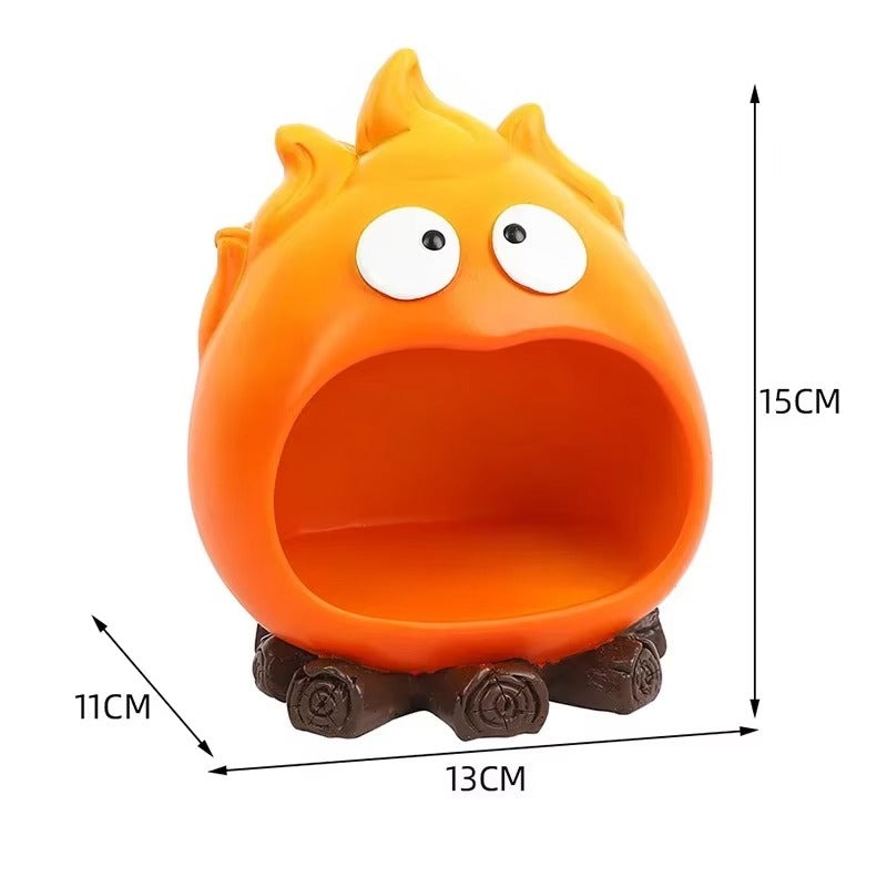 Calcifer Fire Desktop Decoration Tray – Key & Snack Organizer