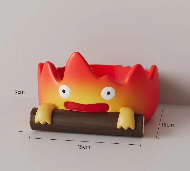 Calcifer Fire Desktop Decoration Tray – Key & Snack Organizer